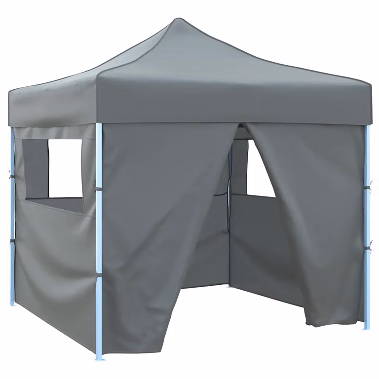 vidaXL Tendone per Feste Pieghevole Pop-Up con 4 Pareti Antracite L: 300 cm, P: 291 cm, H: 315 cm