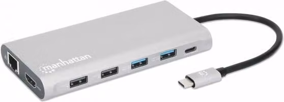 Docking Station USB-C PD 12-in-1 5 Porte USB SD e MicroSD HDMI con MST 4K