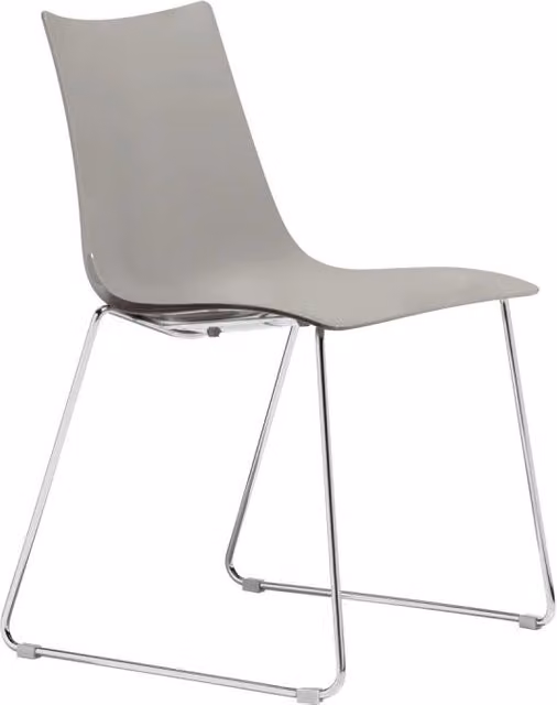 SET 2 SEDIE ZEBRA A SLITTA TECNOPOLIMERO SCABDESIGN MADE IN ITALY - Tortora 15