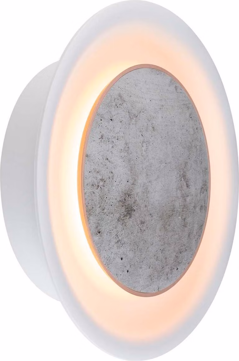 Paulmann Nordic WallCeiling Tiril, lampada da parete/soffitto a LED, 6,5W, bianca, con finiture grigio/rame, 230V, metallo/plastica