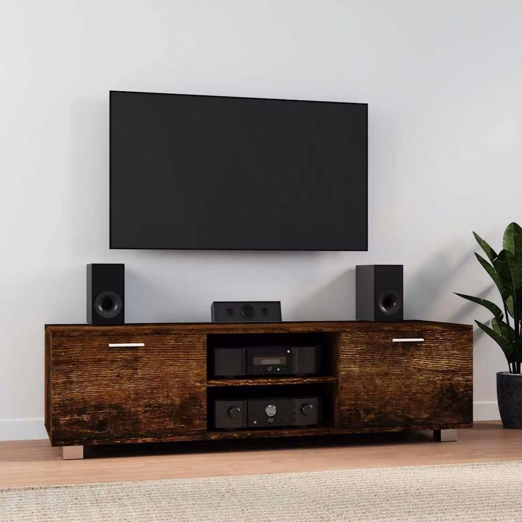 Mobile TV vidaXL in Rovere Fumo, L 140 cm x P 40,5 cm x H 35 cm