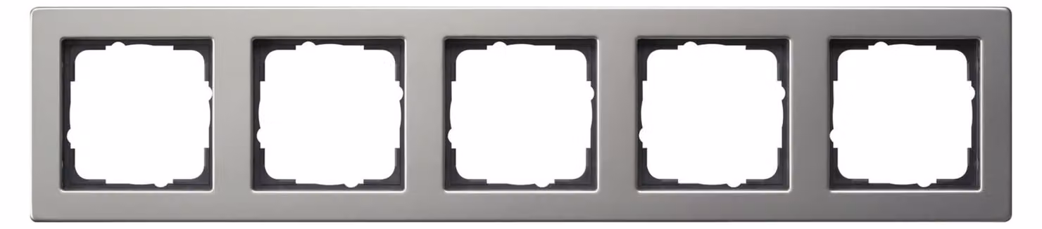 Telaio di copertura 5f Gira E2 in acciaio inox 021533