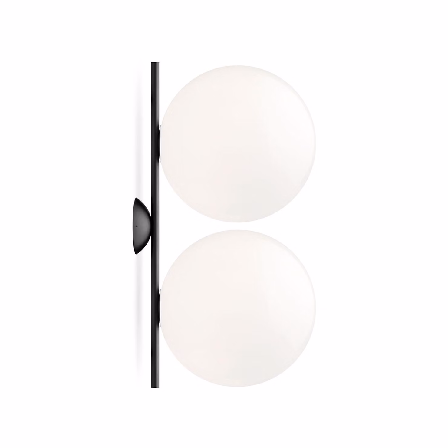 Flos - IC Lights C/W2 Double - Lampada da parete o soffitto - Nero