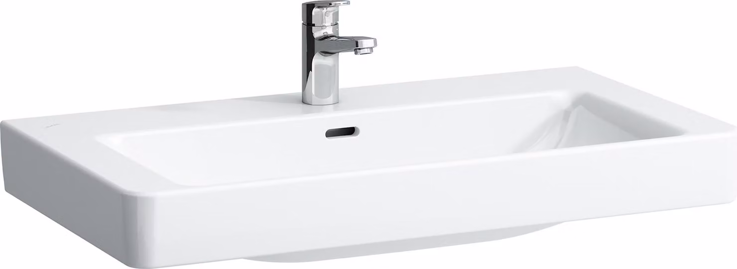 LAUFEN PRO S lavabo, 3 trous pour robinet, avec trop-plein, 850x460mm, H8139654001081, H8139654001081