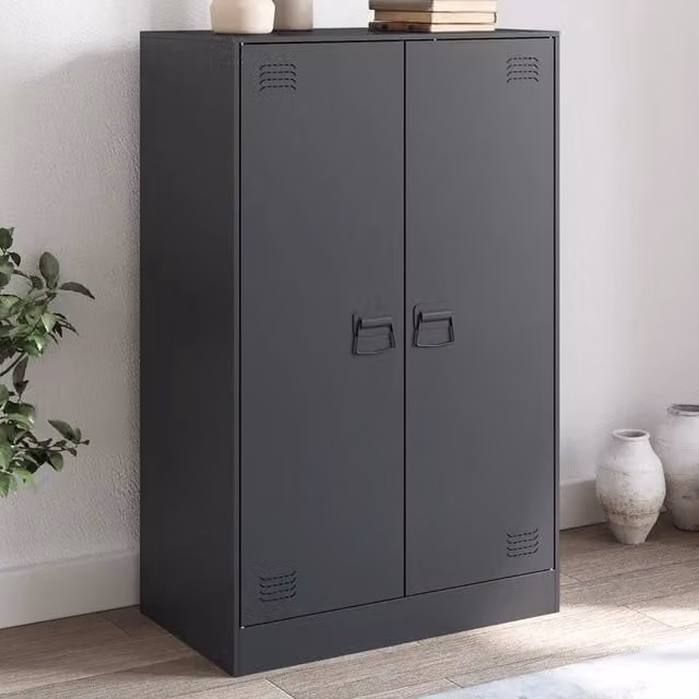 Credenza Antracite 67x39x107 cm in Acciaio 841663