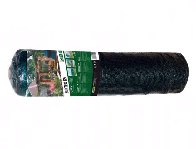 Telo ombreggiante PE 65% con rete, verde 1,5x15m