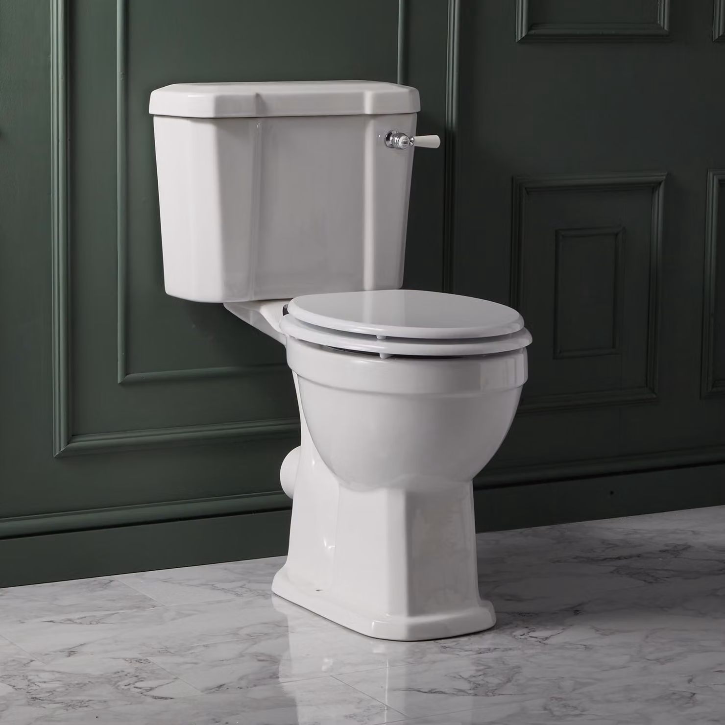 Sanitario Monoblocco Tradizionale Comfort Con Cassetta E Sedile Bianco - Richmond