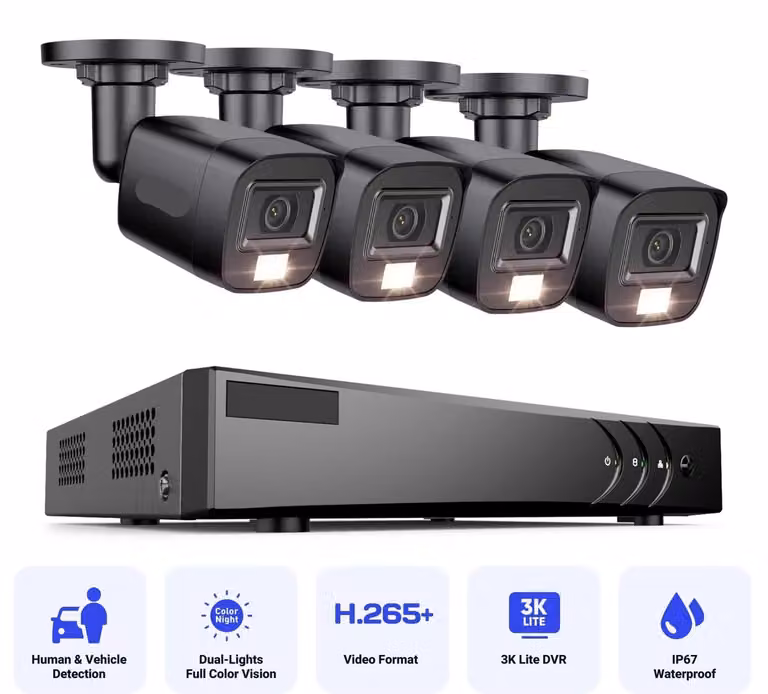 Telecamere di sicurezza - Sistemi di videosorveglianza - Telecamere CCTV - Impermeabili - Risoluzione 2MP