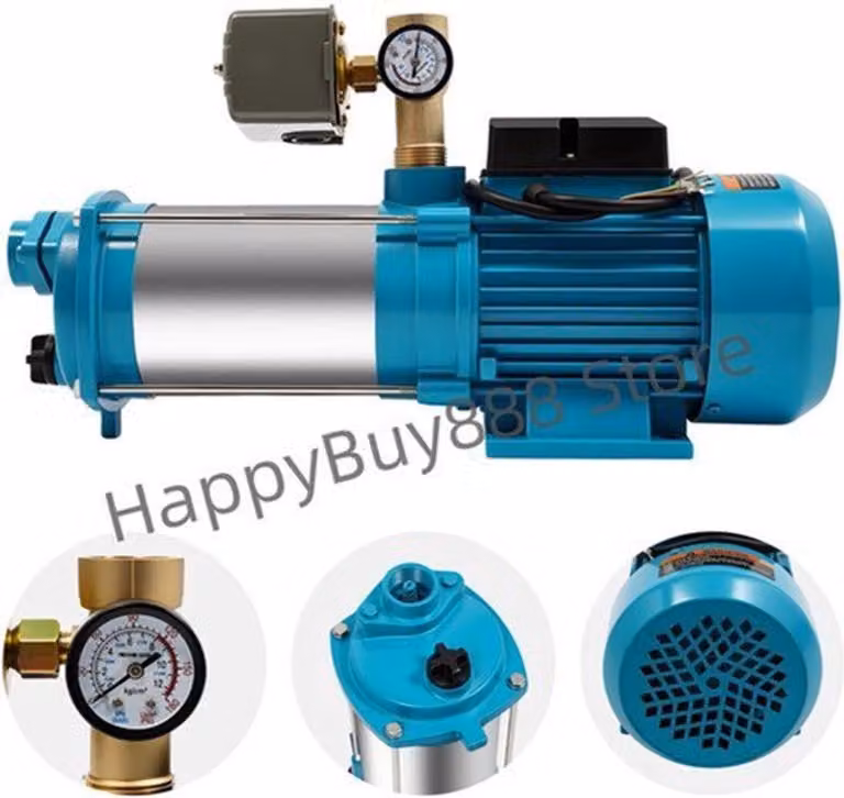 Pompa centrifuga autoaspirante - 1300 W - Acciaio inossidabile - 4000 litri/ora - Per giardino e casa