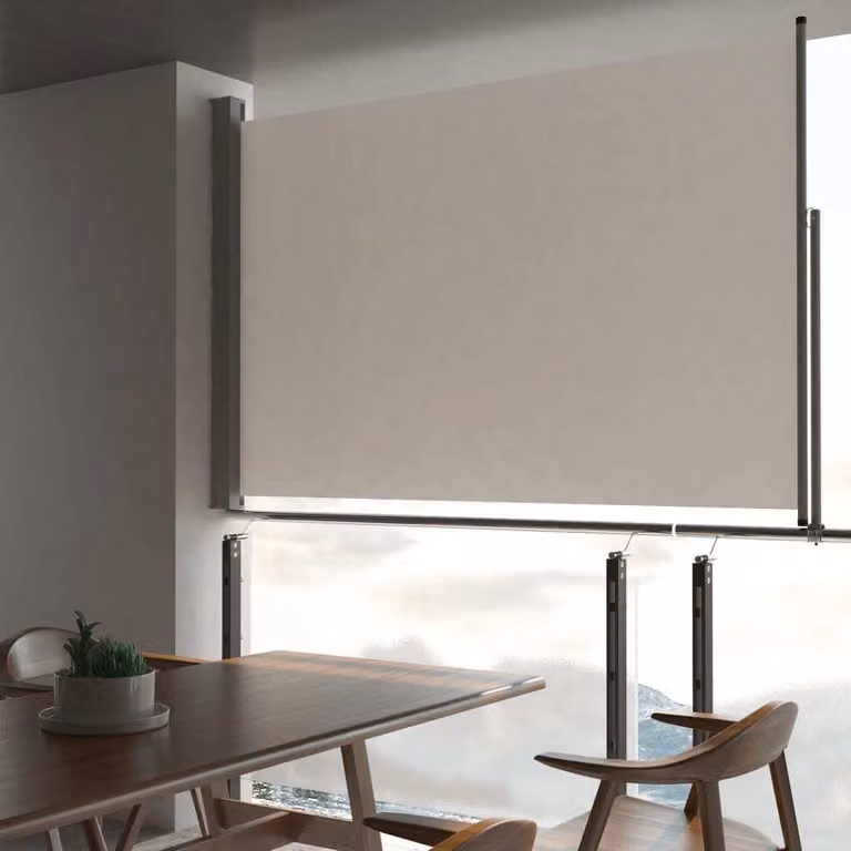 Maison Exclusive - Tenda laterale estensibile 160x300 cm Crema