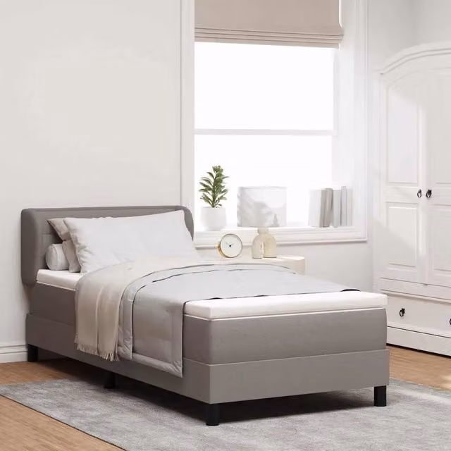 Letto a molle con testiera Talpa 90 x 200 cm Tessuto 3339944