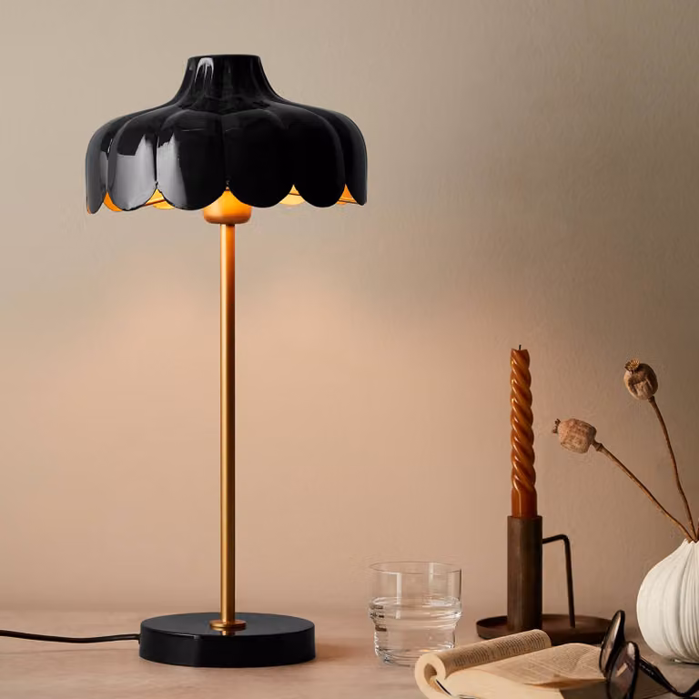 PR Home Lampada da tavolo Wells, Nero, Soggiorno / Sala da pranzo, Metallo, Lampada da tavolo