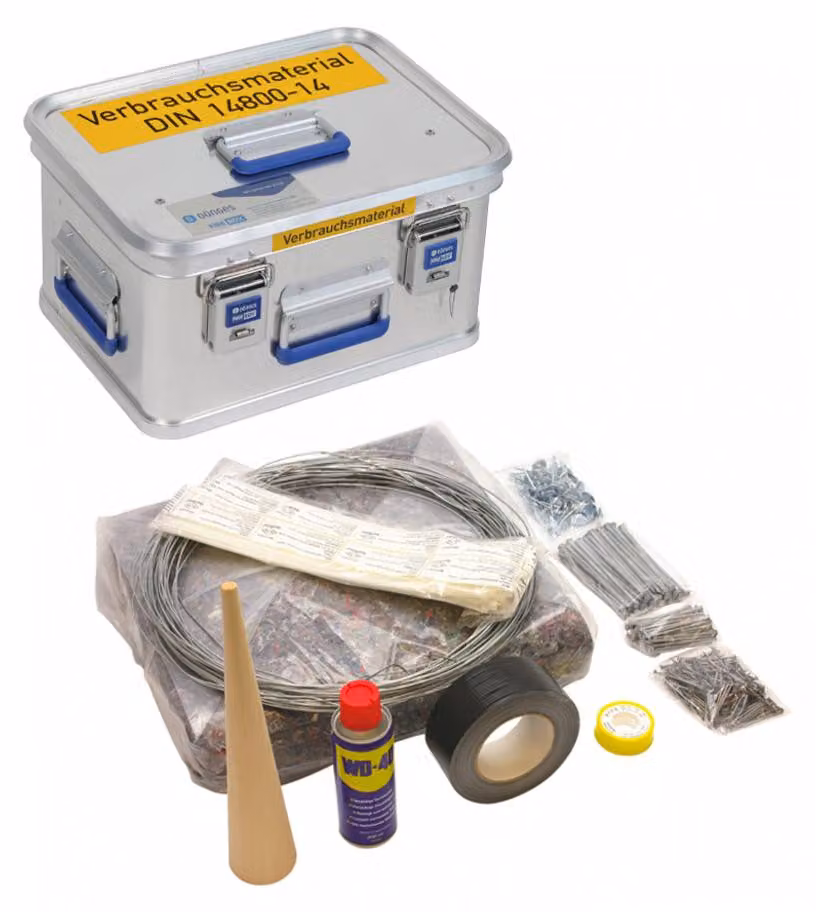 Scatola di materiali di consumo Dönges DIN 14800-VMK, completa in Dönges FireBox