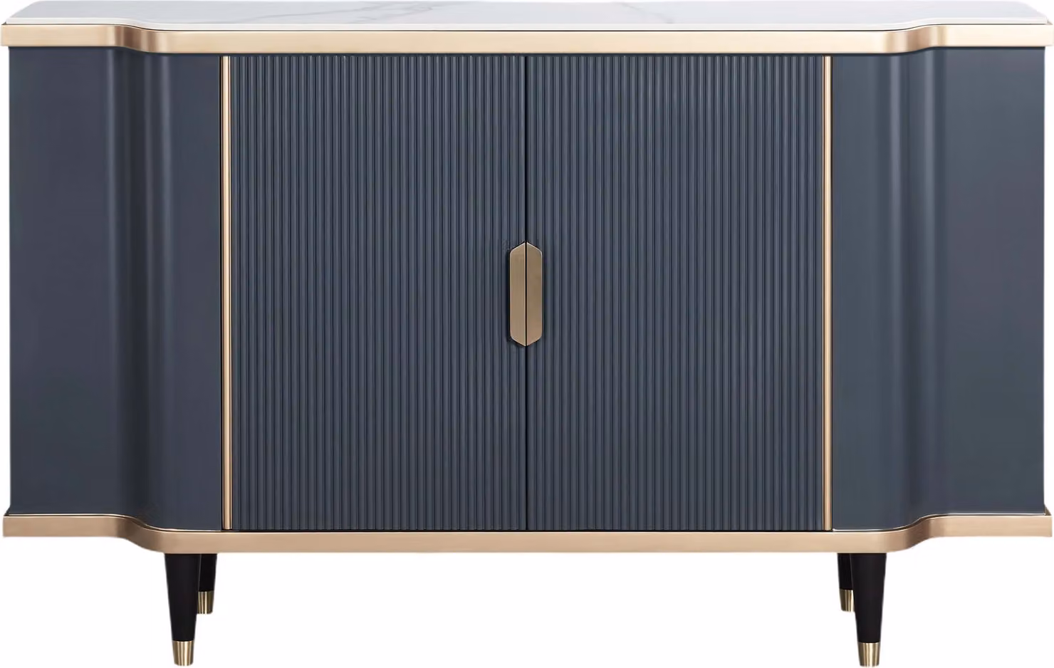 FURNLUX Credenza Stylish Grey 150cm / Colore principale: Grigio / Dimensioni: 150 x 92 x 40 cm