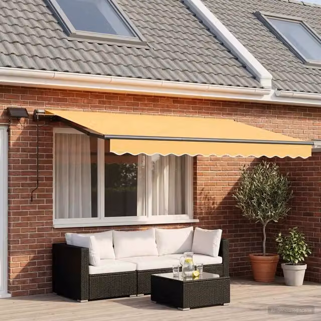 Tenda retrattile Sabbia 400 × 300 cm Tessuto e Alluminio 3426040