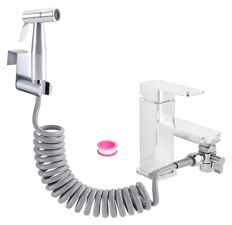 Set di doccetta manuale in acciaio inossidabile per bidet, facile da installare
