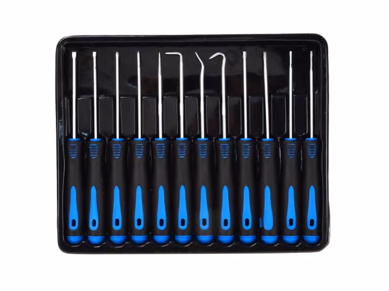Set-kit attrezzi ganci per rimozione guarnizioni anelli O-ring paraolio, 12 pezzi