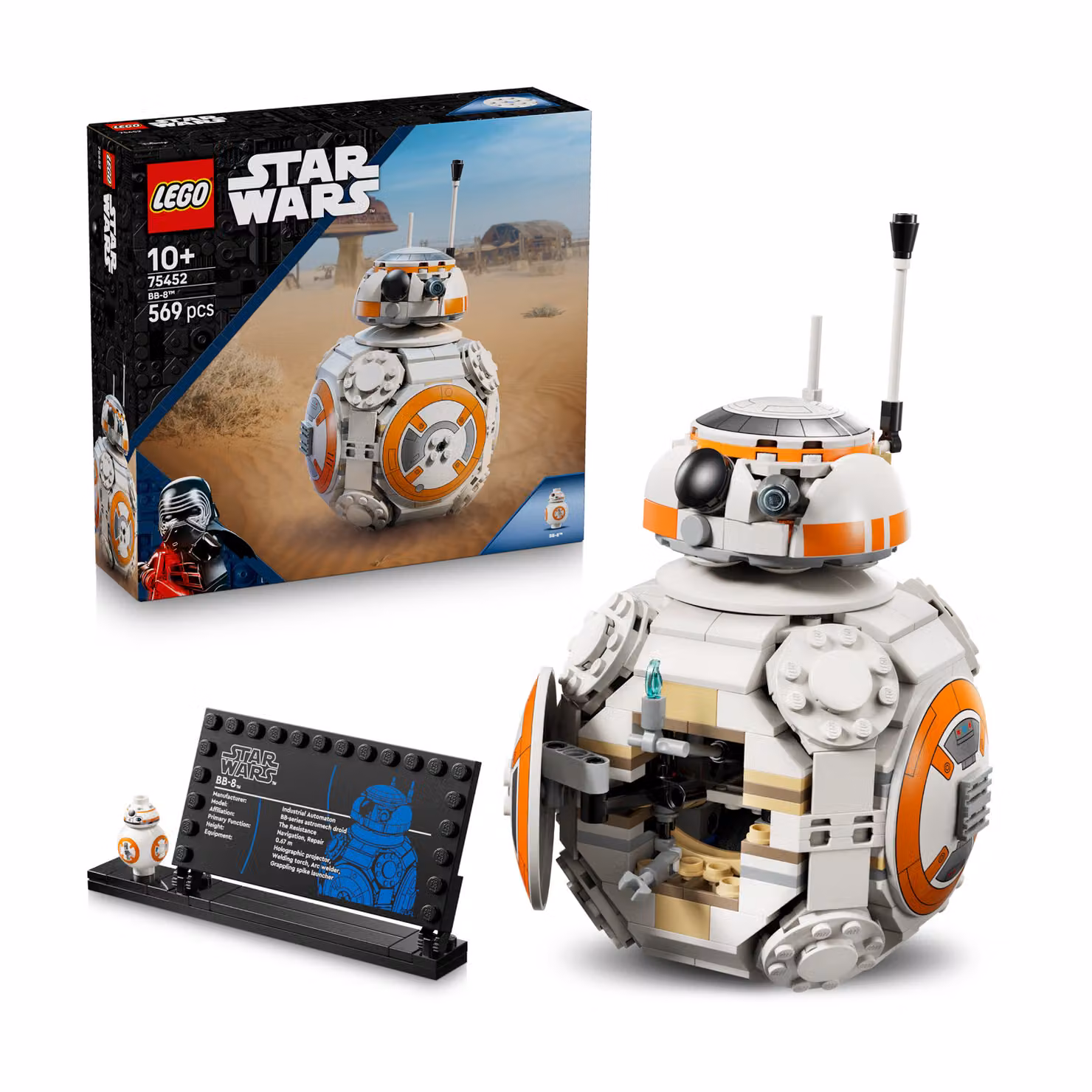 LEGO Star Wars Droide astromeccanico BB-8 bianco 75452 – 3
