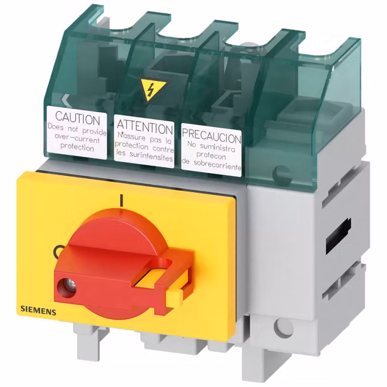 Siemens SENTRON, sezionatore 3LD5 UL, interruttore di arresto di emergenza, a 4 poli, omologato 3LD50000TL13