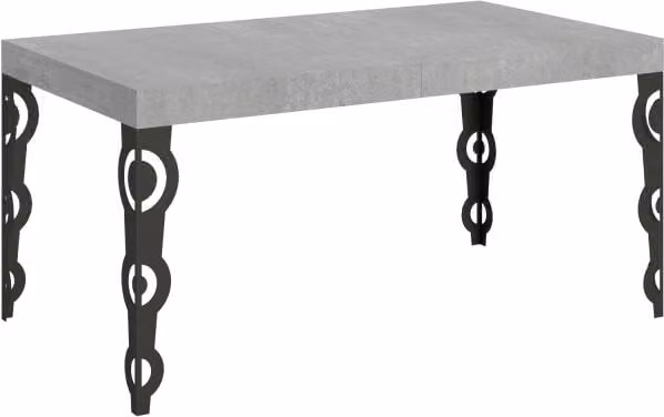 Tavolo allungabile moderno Itamoby con telaio antracite e piano in laminato L/P/H: 90 x 160/420 x 77 cm – 1