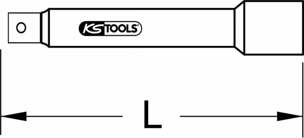 KS TOOLS ACCIAIO INOX 3/4" estensione 100 mm - 964.3472