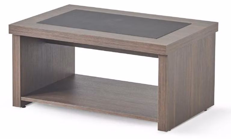 Braun-Schwarzer Arbeitszimmer Tisch Luxuriöser Kaffeetisch Holztisch