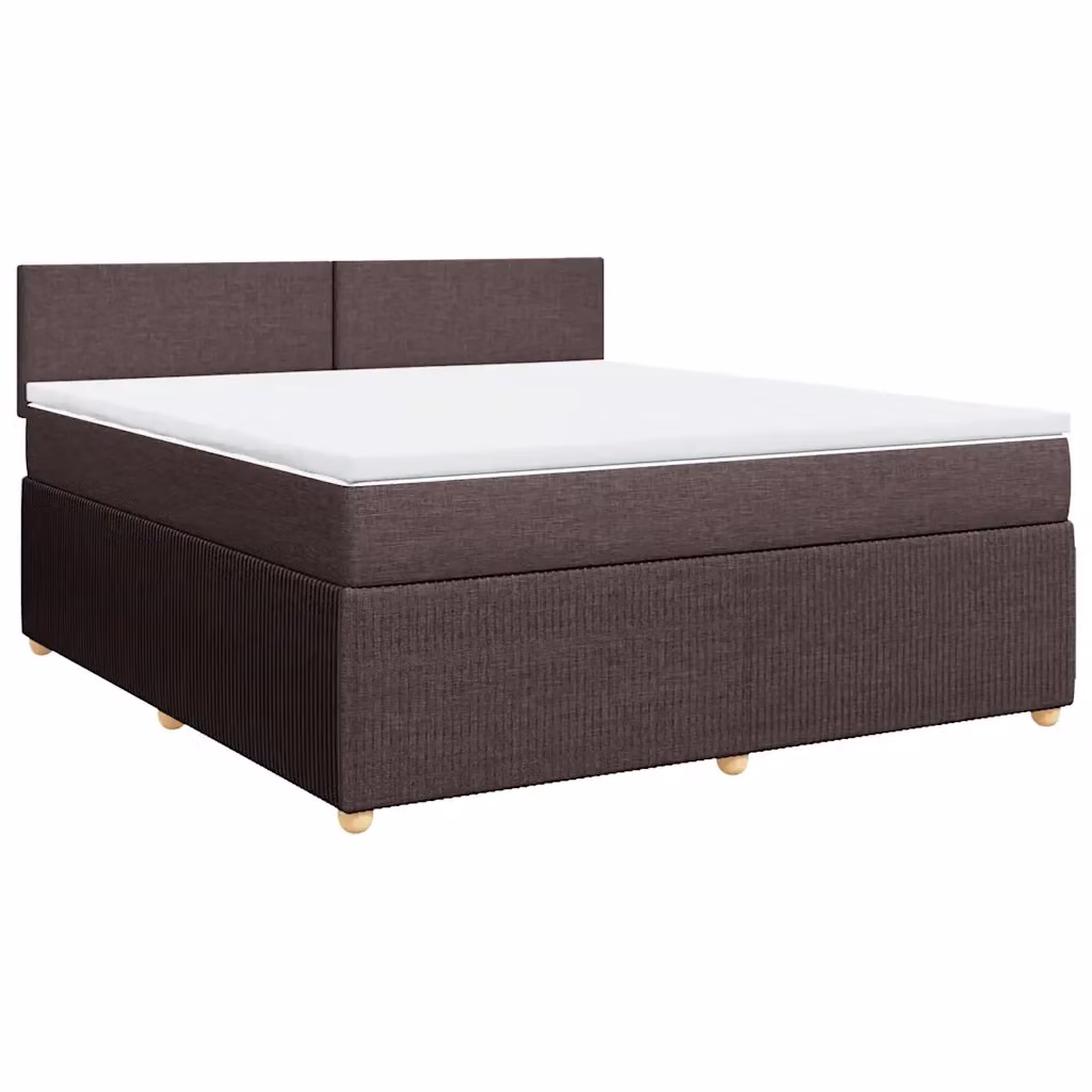 Letto Ibrido con Giroletto a Molle e Materasso vidaXL, Marrone e Bianco, L/P: 180 x 200 cm – 2