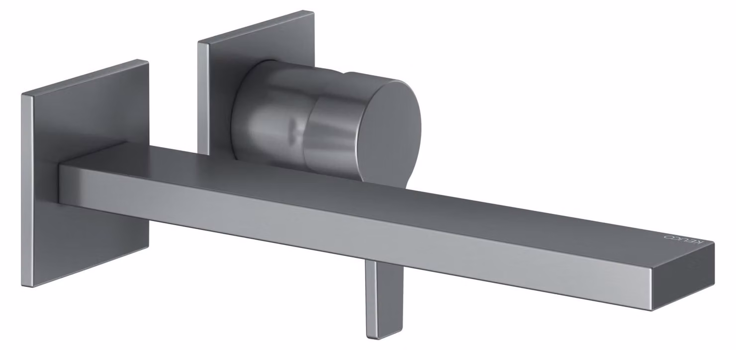 KEUCO EDITION 11 Mitigeur monocommandé pour lavabo, montage encastré, saillie 243mm, avec limiteur de température, 51116130202, 51116130202