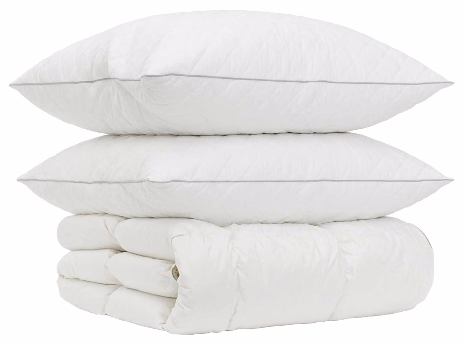 Set di piumini per letto in piuma d'oca, 90%, modello FULDA, 3 pezzi, dimensioni 135 x 220 cm, per l'inverno
