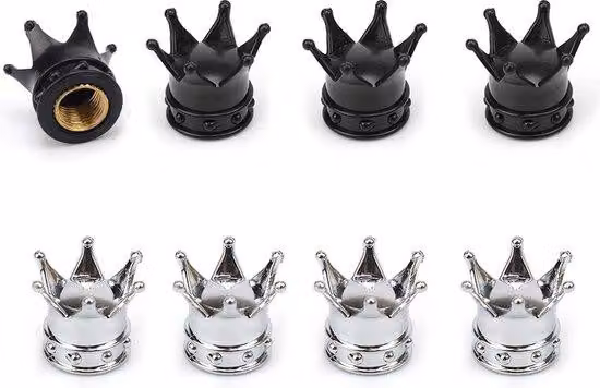 Tappi per valvole, set da 8 pezzi, per auto, bici e moto, decorativi