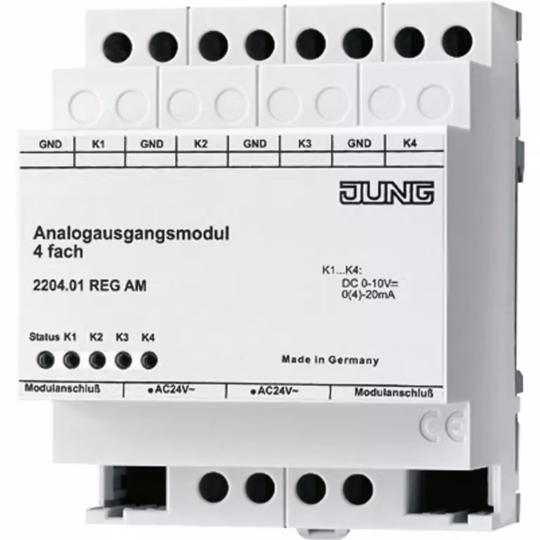 Jung 2204.01REGAM Modulo di uscita analogica a 4 canali