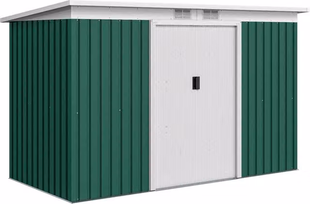 Casetta da Giardino in Metallo ¨C Minimal ¨C Verde 213x130x172 cm