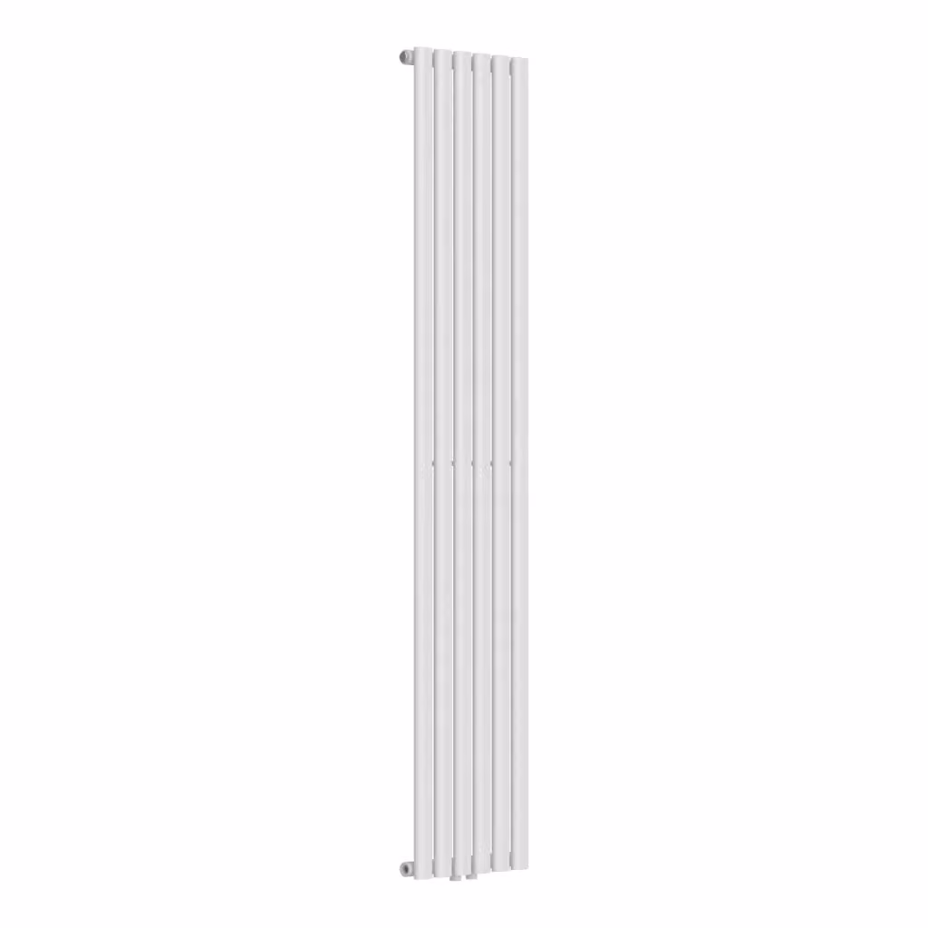 Termosifone a pannello singolo con elementi tubolari in acciaio neu.haus, Bianco, H 180 x L 36 cm – 2