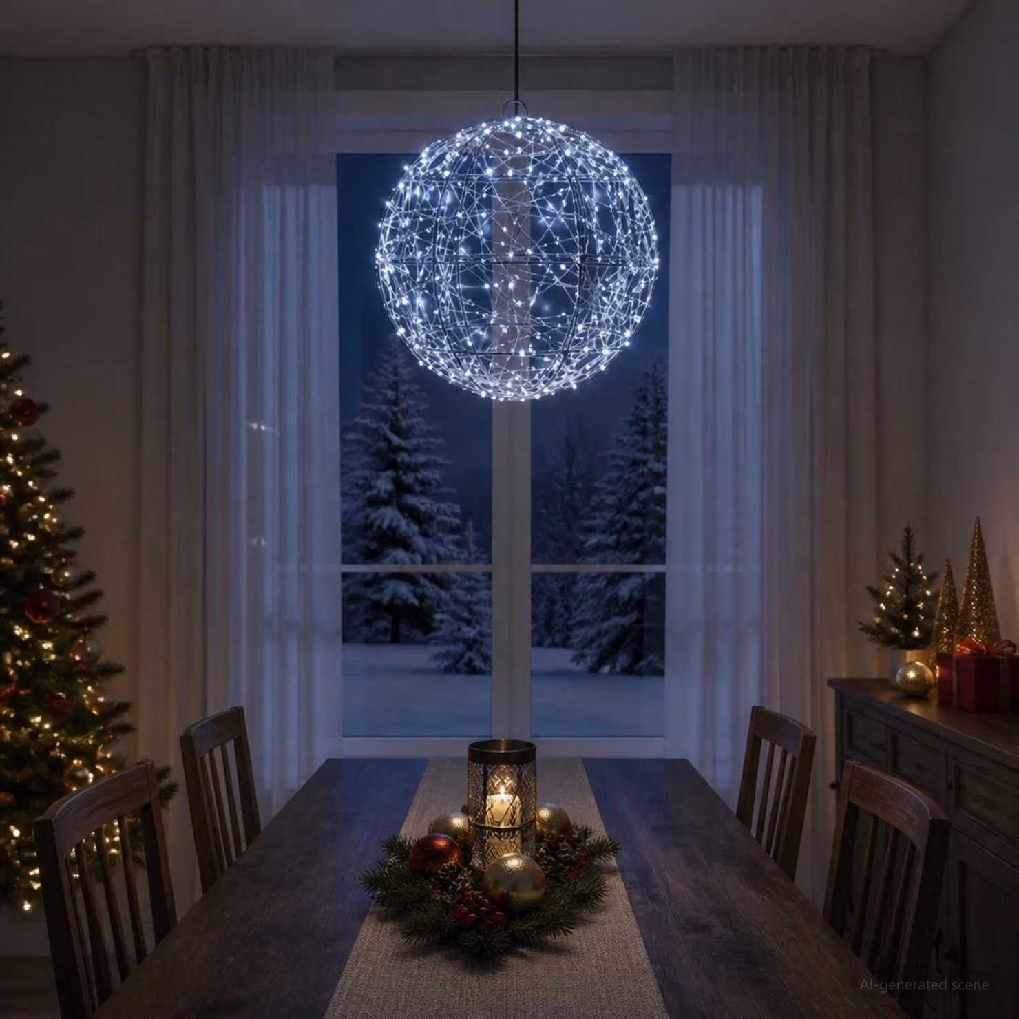 vidaXL Luce a punta di Natale 300 LED Bianco freddo