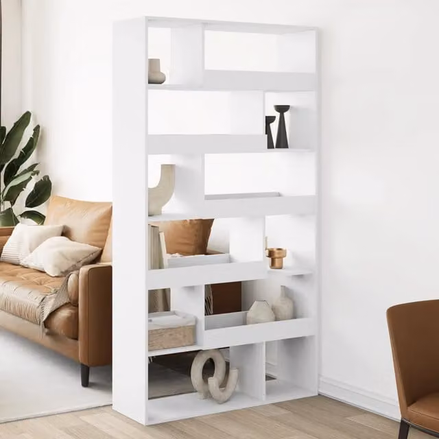 Divisorio per stanza vidaXL bianco in MDF L: 100 cm, P: 33 cm, H: 187,5 cm