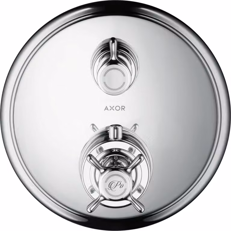 hansgrohe AXOR Thermostat Montreux encastré avec vanne d'arrêt ou vanne de commutation, 16820000, 16820000