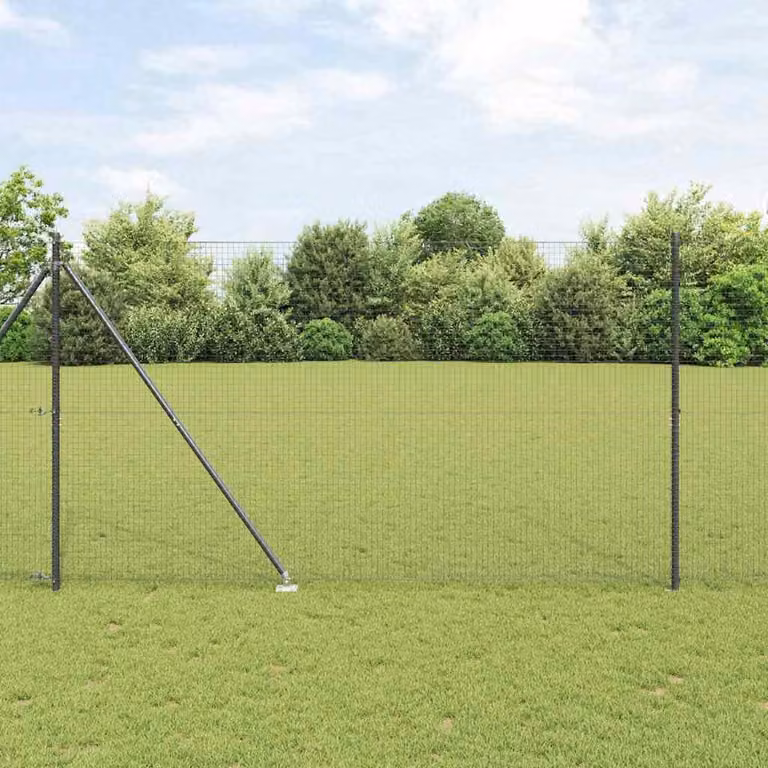 Recinzione in rete saldata con punte 10 x 1,5 m (L x H)