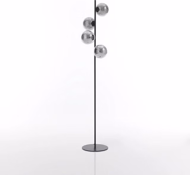 Lampada da terra EDERA nero