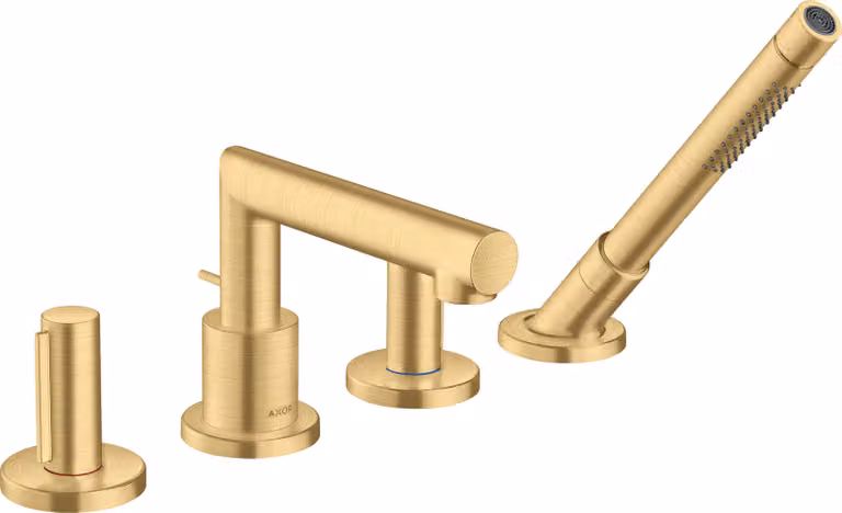 hansgrohe AXOR AXOR Uno 4 trous pour jante de baignoire, Zerogriff, saillie 152mm, 45444250, 45444250