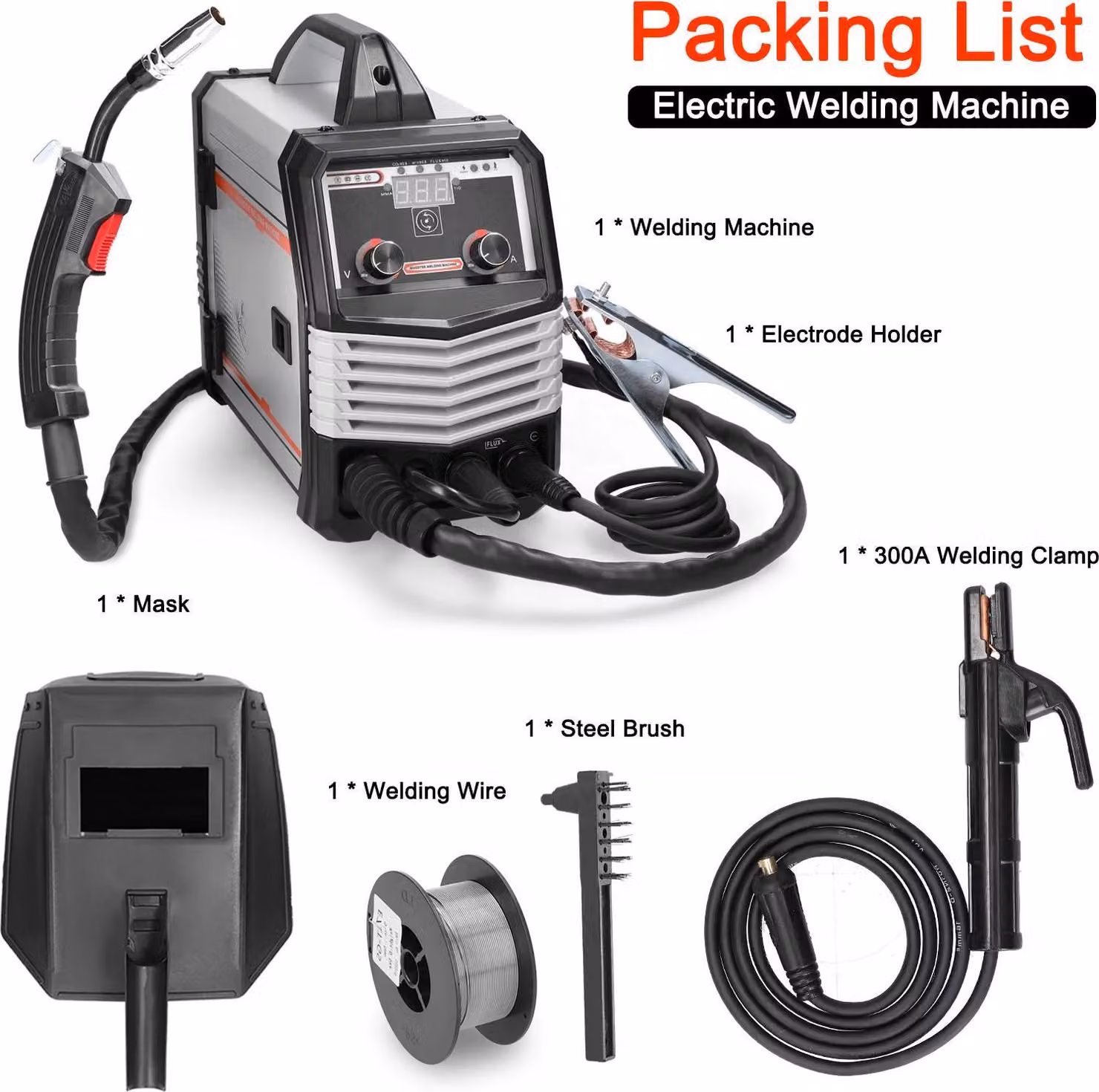 Saldatrice MIG, versatilità 4 in 1, design portatile, spina UE 220V