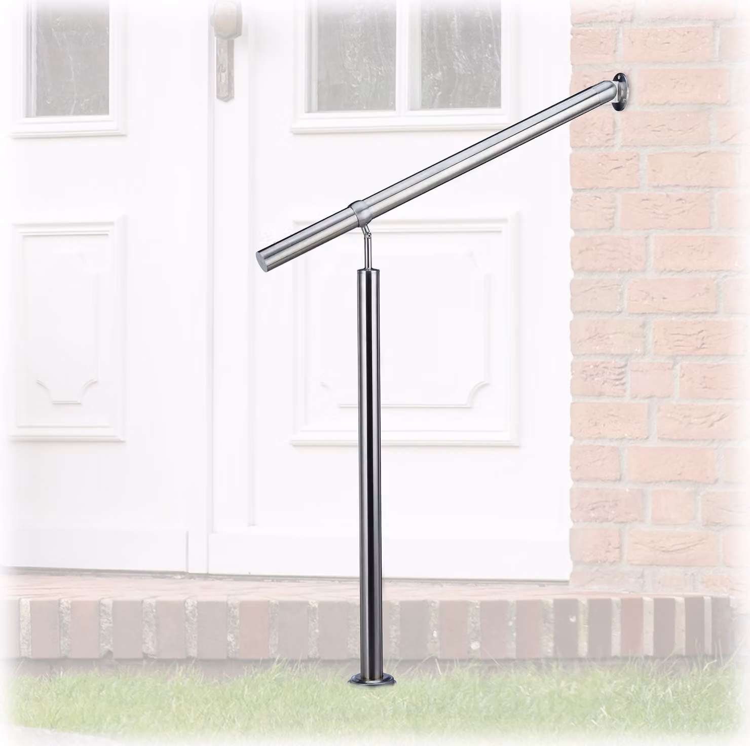 Corrimano in acciaio inox per scale RD22622, 80 cm