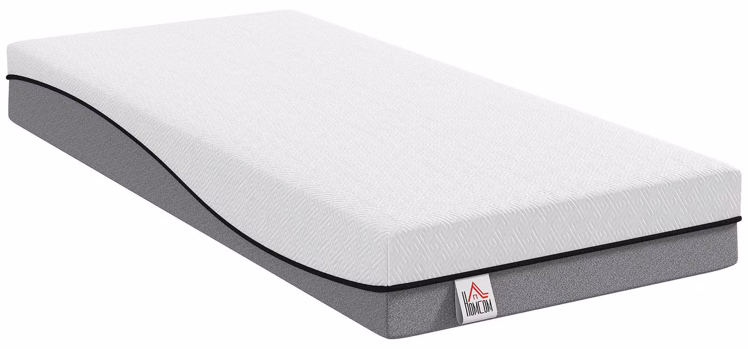Materassi 90x200 cm, livello di comfort H3, altezza 20 cm, realizzati in schiuma con tecnologia gel, design ergonomico