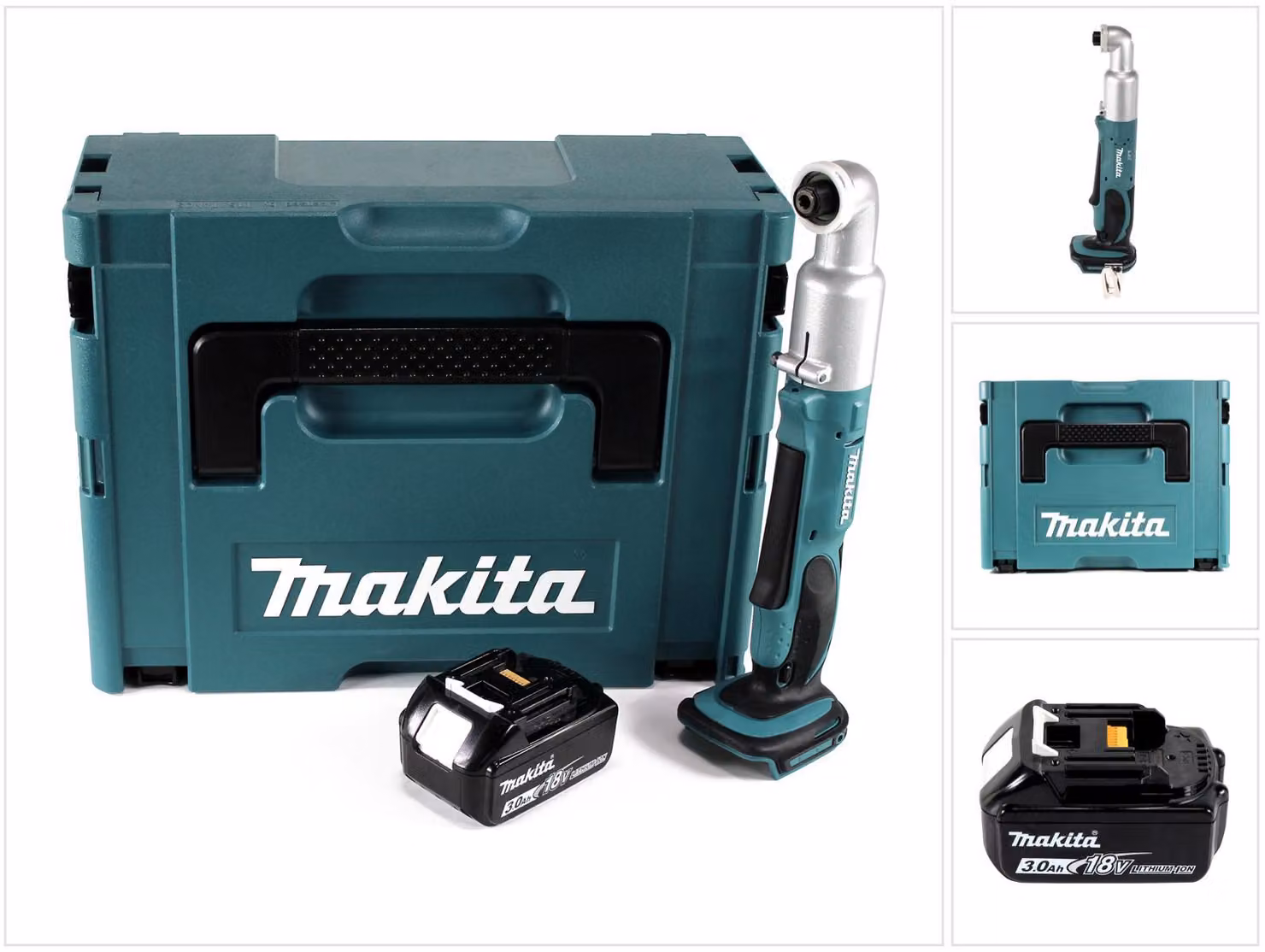 Avvitatore angolare a impulsi a batteria Makita DTL 061 F1J 18 V 1/4" 60 Nm + 1 batteria da 3,0 Ah + Makpac - senza caricabatterie