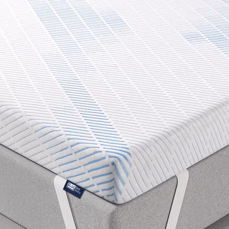 Sottostrato per materasso 120 x 190 cm, topper per materasso alto 7 cm, realizzato in memory foam, rivestimento ipoallergenico e lavabile