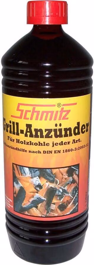 Accenditore per barbecue Schmitz "Accenditore liquido" in flacone da 1000 ml