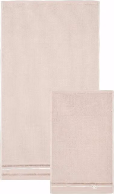 Set di 2 asciugamani in spugna di cotone Thun Country Bloom, beige