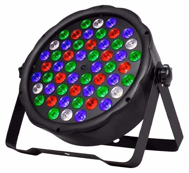 Faretto da palco, sorgente luminosa LED da 54x3W, controllo DMX512, 1 unità, con spina di tipo EU