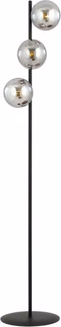 Piantana Minimal Durga Acciaio Nero Grigio 3 Luci E14 Ip20