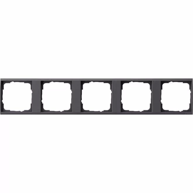 Gira 1465728 Piastra di supporto a 5 moduli Gira Event trasparente antracite