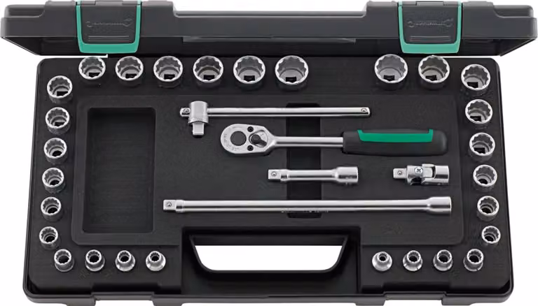 Stahlwille 45ma/28/5 set di chiavi a bussola 3/8" quadrate 96021122